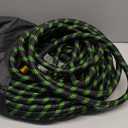 Garden Hose 50 ft Flexible Water Hose Non-Expanding Lightweight Kink-Free Hoses Durable Leak-Proof High Pressure Pipe with 3/4” Brass Fitting 10 Function Nozzle for Outdoor Yard Lawn Car Wash, Green