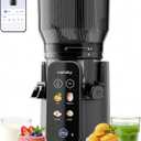 Canoly 4-in-1 Smart Cold Press Juicer C50, Juice,Smoothie,Sorbet & Nut Milk
7.1" XL Feed Chute, 100oz Juicer Machine, Touchscreen & Bluetooth App Control, AC Brushless Motor (Meteor Gray)