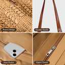 Trifabricy Beach Bags for Women, Summer Straw Bag, Woven Straw Beach Tote Bag Shoulder Handbags