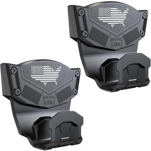 Magnet Mount for Truck Car Vehicle,Magnetic Mount for Pistol Shotgun Revolver with Trigger Guard Protect,Magnet Rate Max 15 LBS Conceal in Desk Safe Wall Easy to Access&Release (2 Pack)