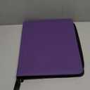 GEAoffice Waterproof Top Loader Binder Holds 324 Cards, Side Loading 9 Pocket Card Binder for Toploader, PU Leather Card Collection Album Folder Holder for 3"4" Rigid, MTG, TCG, Sports Cards, Purple