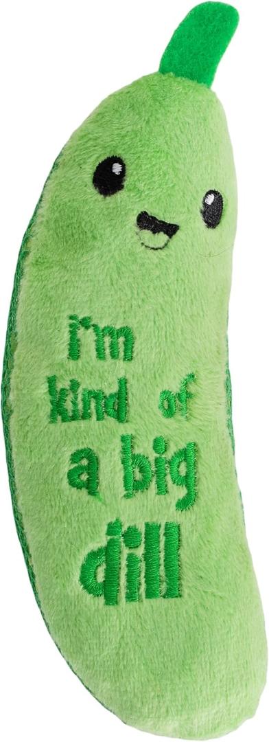 Catstages CrunchyPickleKickerCatToy Plush Crinkle Toy with Catnip and Dental Mesh, 6.5"  (Pack of 1)
