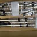 EDISHINE Solid Brass Low Voltage Landscape Lighting with G4 Bulbs 4 Pack, 22" Tall