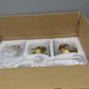 Vintage Bathroom Vanity Light Fixtures, Black and Gold 3-Light Vanity Light, Antique Bathroom Lighting Fixtures Over Mirror with Crystal Glass Shade, Vanity Lights for Bedroom Living Room Hallway