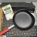 Tramontina Professional 12-Inch Non Stick Large Frying Pan, Heavy-Gauge Aluminum Skillet with Reinforced Nonstick Coating, Red Handle, Dishwasher and Oven Safe