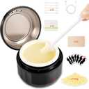 Nose Wax Kit, Nose Ear Hair Waxing Kit for Men and Women with 100g Wax, 40 Sticks, Nose Ear Hair Removal Kit, USB Fast Heat, Smart Temperature Control, Compact Travel Size