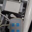 Power Physical Therapy Hi-Lo Treatment Table, Medical Exam Table with Wheels, Navy Blue