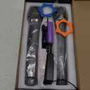 NEW BAXS Wireless Microphones, Dual Karaoke Microphone System, Microfonos Inalambricos with Rechargeable Receiver, Cordless Dynamic Mic Micro Set for Singing, Wedding, DJ, Party, Speech,Gray