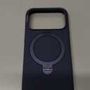 TORRAS Q3 Silicone 360 Spin for iPhone 17 Pro Case with Stand, Fit for MagSafe, Magnetic Ring Kickstand with Camera Control, Liquid Silicone Rubber Soft Phone Case for iPhone 17 Pro 6.3'', Deep Blue