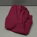 SUUKSESS Women Long Sleeve Ribbed Jumpsuit Zip up Front Workout Bodycon Romper (Medium, Purple)