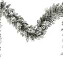 9FT Real Touch Christmas Artificial Garland for Home Fireplace Indoor Holiday Decor