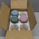 NETANY 6-pack 16 oz Overnight Oats Containers with Lids, Glass jars with Airtight Lids, Wide mouth Mason Salad jars, Glass Food Storage Containers for Snacks Yogurt Spice Sugar