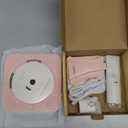 Portable CD Player with Bluetooth Desktop CD Player for Home CD Music Players with Remote Control,Timer,Built-in Dual Speakers with LED Display Home Audio Boombox FM Radio (Pink)