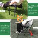 seasky Foldable Garden Kneeler and Seat, Anti-Tipping Gardening Bench Widened Thick Soft Kneeling Pad, Heavy Duty Gardening Stool with Tool Bag,Gardening Gift for Women