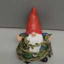 Garden Gnomes Outdoor Statue,Garden Gnome on Swing, Gnomes Decorations for Lawn Yard, Indoor and Outdoor Gnome Ornament for Christmas Tree Decor (Swing Gnome)