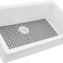 Ruvati 32x19-in Arctic White Granite Undermount Kitchen Sink - RVG2080WH, 33 inch