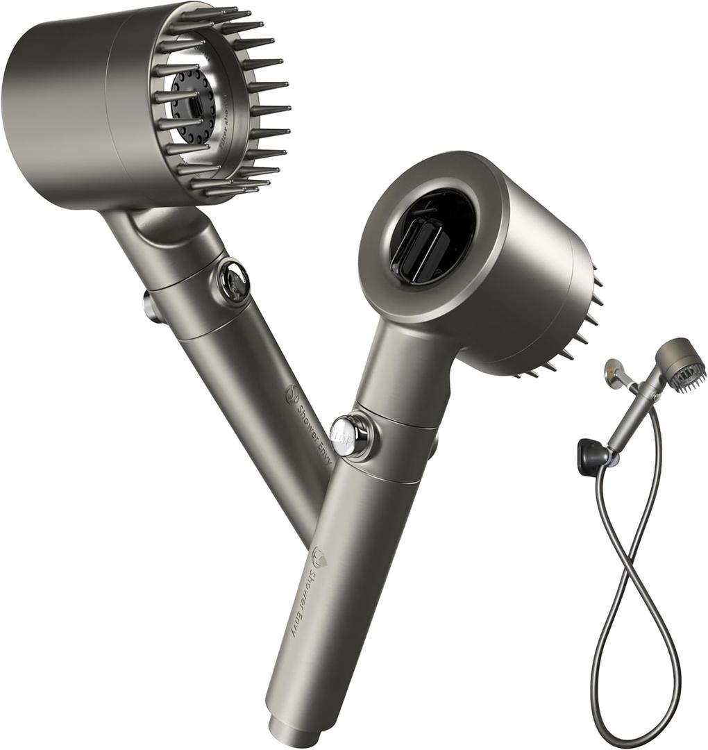 Pure X Filtered Shower Head, High Pressure, Multiple Spray Modes, Flow-Pause Lever, Hard Water Purifier