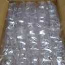 Amyhill 50 Pcs Disposable Tea Cups Mini Plastic Tea Cup Bulk with Handle Hard Plastic Coffee Mug Disposable Square Espresso Mug for Party Catering (Transparent)