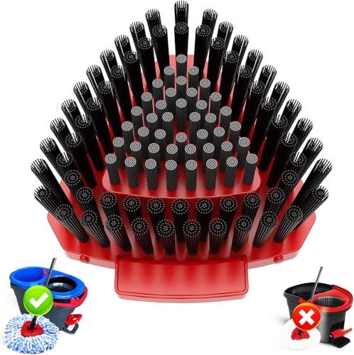 Fatmass Upgraded Spin Mop Replace Scrub Mop Brush Compatible with O Cedar 2 Tank RinseClean, Great for Kitchen, Deck, Bathroom and Shower Floor Scrubber (1 Pack)