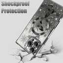 Magnetic Case Made for iPhone 16 Pro Max 6.9 Inch (Compatible with MagSafe) Glitter Phone Case with Black Butterfly Design Soft TPU Reinforced Corners Shockproof Bling Phone Cover for Women