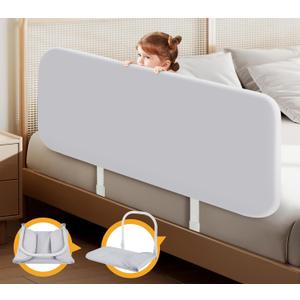 Toddler Bed Rails for Travel - Baby Guard Bed Rail Portable for Crib, Twin, Queen, Full, King Size Beds - Easy to Assemble, Safety Bed Side Rail for Toddlers and Kids (78.74 Inch)