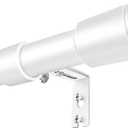 1 Diameter White Curtain Rods for Windows, 1 Pack 30-120 Inch Heavy Duty Window Rods, Long Adjustable Curtain Rod, Fits Most Standard Windows, Suitable for Bedroom, Living Room, Farmhouse