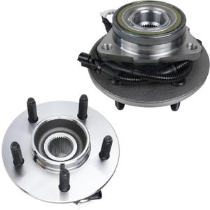Autoround 515029 4x4 4WD Front Wheel Bearing and Hub Assembly Compatible with Ford F150 2000-2003, F-150 Heritage 2004, 5 Lugs w/ABS, Set of 2