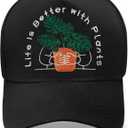 Gardening Gifts for Women, Gardening Hat, Adjustable Gardeners Baseball Cap Black