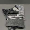 BOB AND BRAD Far Infrared Weighted Heating Pad for Back Pain Relief, Electric Heat Pad for Cramps, Knee, Neck & Shoulder, Moist Heat Therapy & Hands-Free Strap, FSA-HSA Eligible, Gift for Women Men (Gray)