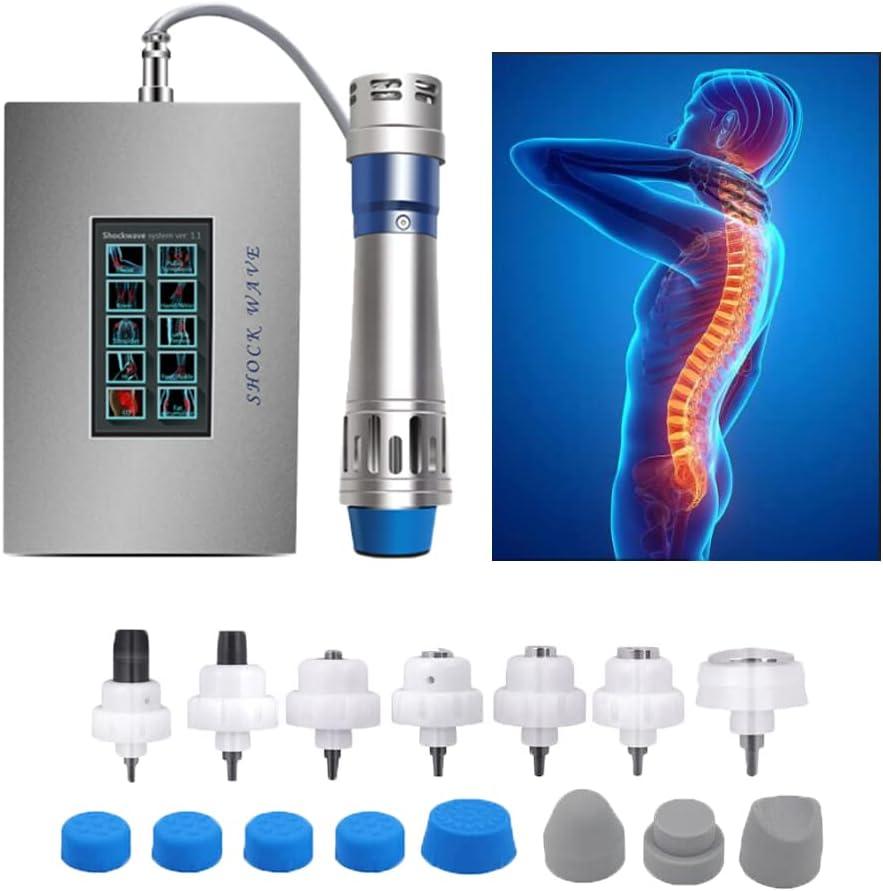 Body Massager Shockwave Therapy Machine,Pain Therapy System Impulse Waves Deep Muscle Massager for Pain Relief