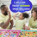 QUOKKA 100 Piece Puzzles for Kids Ages 4-6 4xSET Search and Find Kids Puzzles Ages 5-8 Artist-Crafted Illustrations with Children Daily Life, Hidden Objects - Educational Activity Toy Gift