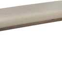 Cortesi Home Leno Bench with Neutral Linen Fabric