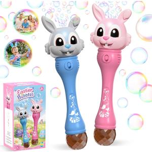 Bubble Machine for Kids, 2 Pack Bunny Bubble Wands, Automatic Rabbit Bubble Blower,Outdoor Bubble Toys Summer Pool Party Beach Gift for Age 3 4 5 6 7 8 Years Old Boys Girls