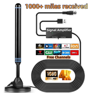 TV Antennas for Smart TV Indoor HD Digital New Antenna Long Range Reception Outdoor with Amplifier Signal Booster for Local Channels Supports 4K 1000+Mile range for Free Channels