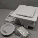 10" Ultra Quiet Bathroom Exhaust Fan with Light,6000K 12W Square LED Combo,0.7 Sones 117CFM,Ceiling Ventilation Fan,for Bathroom, Office, Home(6000K LED)