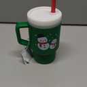 Infantino My 1st Tumbler Christmas Edition, Silicone Sippy Cup with Straw & Handle, Spill-Resistant Baby Cup for On-the-Go, BPA-Free Transition Cup, Snowman