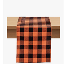 Softalker Fall Checkered Table Runner  Orange Buffalo Plaid Halloween Thanksgiving Stain Resistant Washable Table Decoration for Dining/Parties/Holiday Decor, 13 x 108 Inch