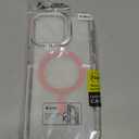 WOGROO iPhone 15 Pro Max Case [Compatible With MagSafe], Magnetic Kickstand for Women Girls, 6.7", Clear Pink