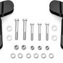WSays Front Caster Left & Right Geometry Correction Control Arm Drop/relocation Bracket Fit 2-4 inch lift Compatible with Jeep Wrangler JK/JKU 2007-2018 Gloss Black