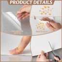 Nuanchu 1 Roll 1.64 x 32.81 ft Ceiling Tiles Peel and Stick, Covered 53.8 Sq. Ft, Waterproof Wall Panels Foam Peel and Stick for Ceil and Interior Wall Decor (White)