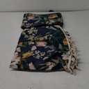 Boho Floral Curtains French Country Farmhouse Curtains 96 Inches Long Light Filtering Window Rod Pocket Drapes for Living Room 2 Panels-Navy Blue Floral