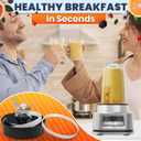 Replacement Blade for Ninja Blender Compatible with Foodi Power Blender SS100 SS101 SS101C SS150 SS151 SS300 SS350 SS351 SS351TGT CO351B CO101B Stainless Steel Replacement Blades 7 Fin Male 3.9"