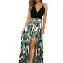 Newshows Women Summer 2025 Maxi Dress Vacation Floral Spaghetti Strap Spring Casual Boho Split Beach Long Flowy Sundress Large