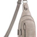 CLUCI Crossbody Bags for Women - Sling Backpack Travel Bag in Leather
