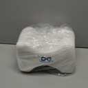 Everlasting Comfort Memory Foam Knee Pillow for Side Sleepers  Sciatica Pain Relief Pillow, Removable Strap Support  Leg Pillows for Sleeping Alignment, Knees, Back & Hip Cushion (Standard, White)