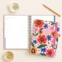 And Per Se 2026 Planner with Pattern, A4 Size-Daily, Weekly & 18-Monthly Planner, Daily Schedule, Monthly Tabs, 100 GSM Thick Paper(Elegant Florals) (Flower03)