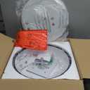 ONESMING Dimmable LED Ceiling Light Fixture, 2700K6000K 5CCT Modern MidCentury Semi Flush Mount Ceiling Light, Black Close to Ceiling Lamp for Bedroom, Living Room, Kitchen, Laundry Room, 15.7in