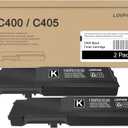VersaLink C400/C405 Black Extra High Capacity Toner Cartridge 2 Pack (10,800 Page/Pack) - Lvan Compatible 106R03536 Toner Cartridge Replacement for Xerox VersaLink C400 C405 Printer