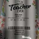 Best Teacher Ever Socks “This Teacher Is Off Duty” Sole Women's One Size 6 - 11 (Pack Of 4Pairs)