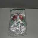 Motipuns 24 Pcs Christmas Clear PVC Gift Bags with Handles and Ribbon African American Black Santa Claus Party Favor Reusable Plastic Candy Treat Tote Bags for Merry New year Xmas Birthday Supplies